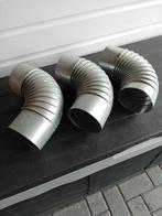 Aluminium Afvoerpijp + Bochten (125mm), Doe-het-zelf en Verbouw, Buizen en Afvoer, Ophalen, Afvoer, Gebruikt, 2 tot 4 meter