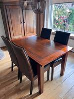 Eettafel met 4 stoelen GRATIS AF TE HALEN, Ophalen, Zo goed als nieuw