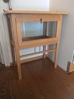 Houten Vitrinekastje met Glas, Huis en Inrichting, Kasten | Vitrinekasten, Ophalen