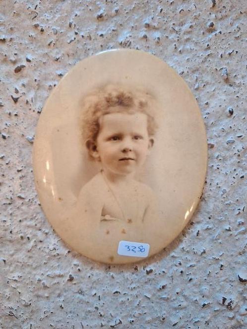 Foto op blikken ondergrond, Antiek en Kunst, Curiosa en Brocante, Ophalen of Verzenden