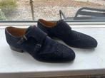 Greve Herenschoenen gesp Donkerblauw Maat 7,5, Ophalen of Verzenden, Gedragen, Blauw, Gespschoenen