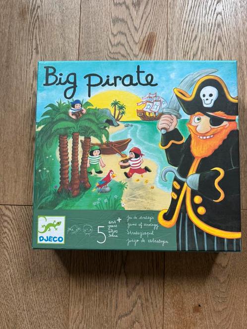 Big Pirate, strategisch spel voor 5+, Hobby en Vrije tijd, Gezelschapsspellen | Bordspellen, Zo goed als nieuw, Een of twee spelers