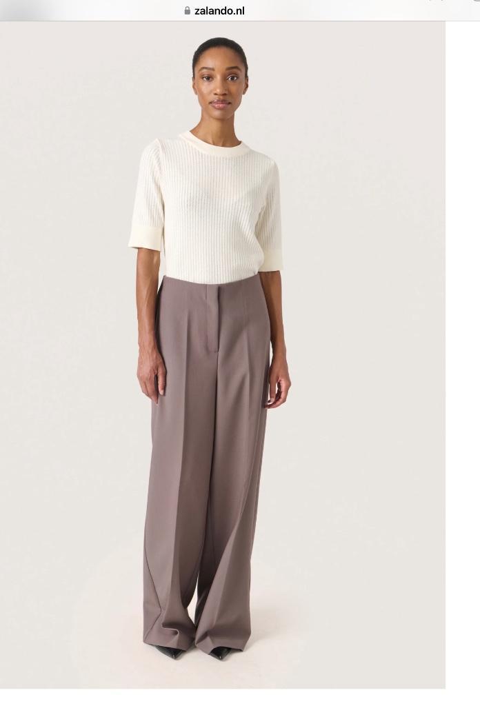 NIEUW Soaked in Luxury pantalon broek L collectie 2025, Kleding | Dames, Broeken en Pantalons, Nieuw, Maat 42/44 (L), Bruin, Lang