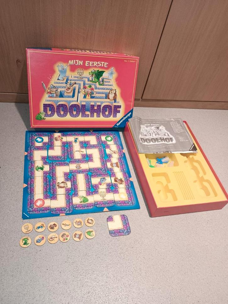Mijn Eerste Doolhof - Ravensburger, Hobby en Vrije tijd, Gezelschapsspellen | Bordspellen, Zo goed als nieuw, Drie of vier spelers
