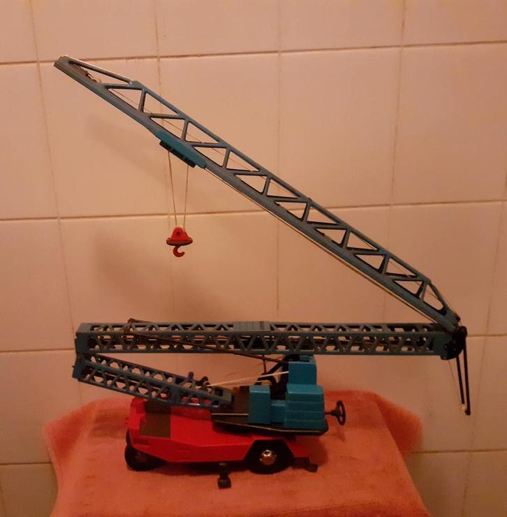 Joustra Grue kraan, Antiek en Kunst, Antiek | Speelgoed, Ophalen of Verzenden