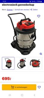 Kremer srofzuiger 60 liter, Witgoed en Apparatuur, Stofzuiger, Nieuw, Ophalen of Verzenden, 2000 watt of meer