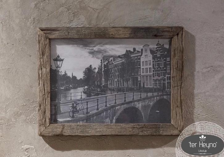 Oud houten truckwood fotolijst L foto stoer sober landelijk, Huis en Inrichting, Woonaccessoires | Lijsten, Nieuw, Minder dan 50 cm