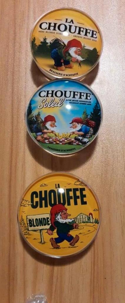 La Chouffe Taplenzen - Set van 3, Verzamelen, Biermerken, Gebruikt, Overige merken, Ophalen of Verzenden