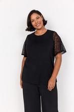 Zwart shirt met kant van Wasabi Concept Maat 42/44 nu €24,99, Zwart, W, Maat 42/44 (L), Nieuw