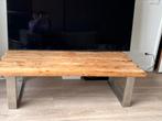 Moderne industriële houten tafel, Minder dan 50 cm, Rechthoekig, Ophalen of Verzenden, Zo goed als nieuw