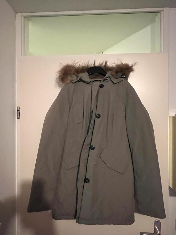 Airforce Jas met bontkraag L, Kleding | Dames, Jassen | Winter, Nieuw, Maat 42/44 (L), Groen, Ophalen