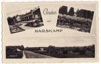 Harskamp (Ede-Gld) Groeten uit 3-vensterkaart militair 1938, Verzenden, 1920 tot 1940, Gelopen, Gelderland