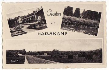 Harskamp (Ede-Gld) Groeten uit 3-vensterkaart militair 1938 beschikbaar voor biedingen
