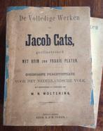 De Volledige Werken van Jacob Cats (2 banden, 1880), Ophalen of Verzenden, Jacob cats