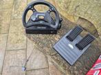 Playstation 2 stuur en gaspedalen, Hobby en Vrije tijd, Ophalen of Verzenden, Gebruikt