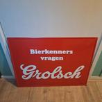 Grolsch bord, Verzamelen, Ophalen, Gebruikt, Reclamebord, Plaat of Schild, Grolsch