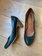 Zwarte pumps Manfield helemaal van leer maat 37,5, Pumps, Zwart, Ophalen of Verzenden, Gedragen