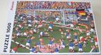 Puzzel *** SOCCER FRANCE & GERMANY *** 1000 stukjes, Ophalen of Verzenden, 500 t/m 1500 stukjes, Zo goed als nieuw, Legpuzzel