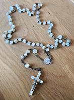 Antieke parelmoer rozenkrans met medaillon, Antiek en Kunst, Ophalen of Verzenden