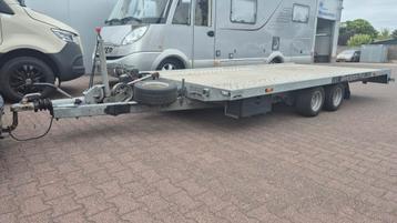 Kantelbaar autotransporter Proline met electrische lier  beschikbaar voor biedingen