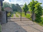 Dubbelepoort 3550mm doorgang met niet-werkende poort opener, Ophalen, Met poort, Gebruikt, Spijlenhekwerk