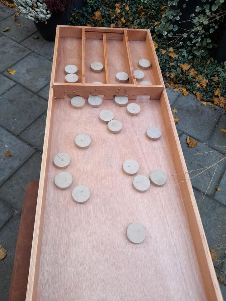 Grote sjoelbak, Hobby en Vrije tijd, Gezelschapsspellen | Overige, Gebruikt, Ophalen