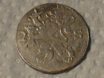 Mooie oude zilveren 2 stuivers 1709, schaars, bodemvondst beschikbaar voor biedingen
