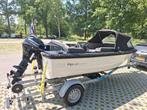 Sloep Riga Experience Deluxe uitvoering 15PK vaar klaar!, Watersport en Boten, Sloepen, Ophalen, 10 tot 30 pk, Zo goed als nieuw