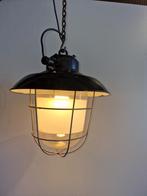 Vintage industriële fabrieks lampen, Ophalen, Gebruikt, Glas, Vintage industriële fabrieks lamp