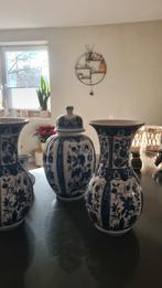 Vazen, Huis en Inrichting, Woonaccessoires | Vazen, Blauw, Aardewerk of Porselein, Ophalen of Verzenden, Zo goed als nieuw