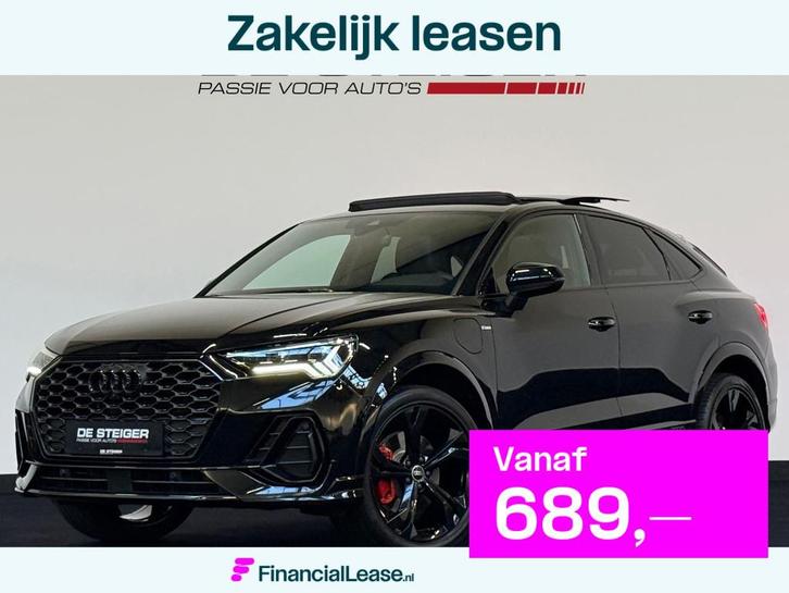 Audi Q3 Sportback 45 TFSI e 3 x S line Pano ACC Sfeer Keyles, Auto's, Audi, Bedrijf, Lease, Financial lease, Q3, 360° camera, ABS