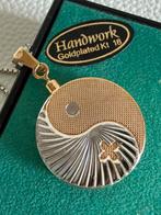 Q228/Vintage Zilveren-Goud Vergulde BIO STABIEL ketting, Gebruikt, Verzenden, X, Goud