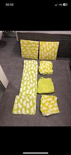 Babykamer decoratie gordijnen dekbedovertrek lime, Ophalen of Verzenden, Zo goed als nieuw