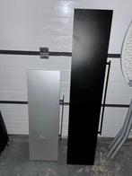 Wandplanken 3xZwart en 1xZilver zwevend, Ophalen, Met plank(en), Minder dan 50 cm, Gebruikt