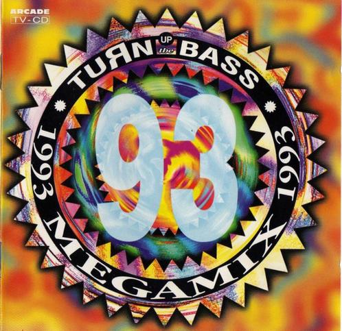 C.D. (1993) : Turn Up the Bass - MEGAMIX 1993, Cd's en Dvd's, Cd's | Dance en House, Gebruikt, Techno of Trance, Ophalen of Verzenden