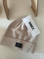 obey beanie muts beige one size unisex, Obey, Nieuw, Overige maten, Ophalen of Verzenden