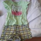 92 set korte broek en shirt zomer, Kinderen en Baby's, Kinderkleding | Maat 92, Verzenden, Zo goed als nieuw, Meisje, Jurk of Rok