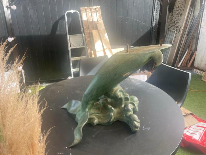 Bronzen Dolfijn Sculptuur, Antiek en Kunst, Kunst | Beelden en Houtsnijwerken, Ophalen