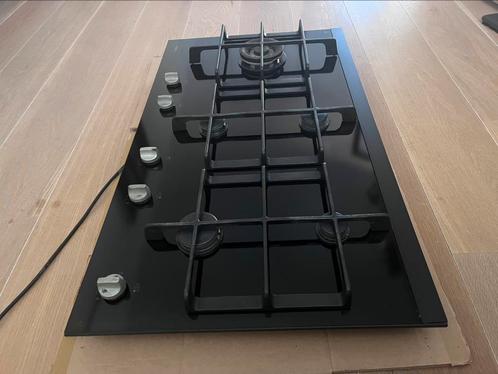 Te koop Pelgrim inbouw gaskookplaat op glas 5 pits, Witgoed en Apparatuur, Kookplaten, Gebruikt, Inbouw, Gas, 5 kookzones of meer