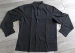 Blouse Overhemd zwart M, Ophalen of Verzenden, Zo goed als nieuw, Zwart, Halswijdte 39/40 (M)