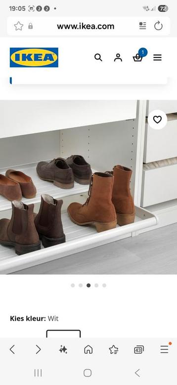 Ikea komplement schoenenlade voor pax kast - afbeelding 5
