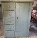 Oude houten grutterskast, spekkast, kruidenierskast, Antiek en Kunst, Antiek | Meubels | Kasten, Ophalen