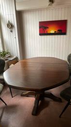 Massief eiken eettafel 8 persoons, Huis en Inrichting, Tafels | Eettafels, Ophalen, 100 tot 150 cm, 50 tot 100 cm, Zo goed als nieuw