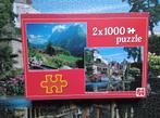 Jumbo puzzel 2x 1000 Zwitserland en Engeland, Hobby en Vrije tijd, Ophalen, Meer dan 1500 stukjes, Zo goed als nieuw, Legpuzzel
