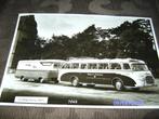 6 foto Campingbus Setra + aanhangwagen + beschrijvingen 1957, Gebruikt, Foto, Ophalen of Verzenden, 1940 tot 1960
