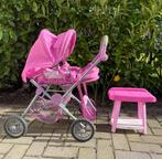 Poppenkinderwagen + commode, Kinderen en Baby's, Speelgoed | Poppen, Gebruikt, Ophalen, Babypop