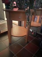 Ronde bijzet/ plantentafel met lade mdf, Ophalen, Rond, Modern jaren 90, Zo goed als nieuw