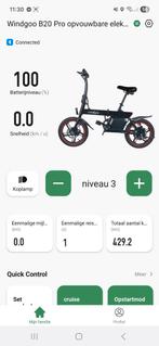 Ebike windgoo b20, lader, bike app, GPS, en veel meer, Fietsen en Brommers, Fietsen | Vouwfietsen, Ophalen of Verzenden, Zo goed als nieuw