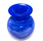 Schitterende Murano Seguso Kobalt Blauw Glas Scavo Vaas, Antiek en Kunst, Antiek | Glas en Kristal, Verzenden