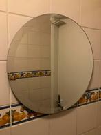 Ronde spiegel met facetrand, diameter 40 cm., Ophalen, Minder dan 50 cm, Gebruikt, Rond